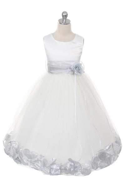 Flower Petal Dress w/ Sash (White Dress) 2of2