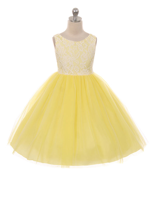 Bright Colored Lace Top / Tulle Skirt (Knee Length)