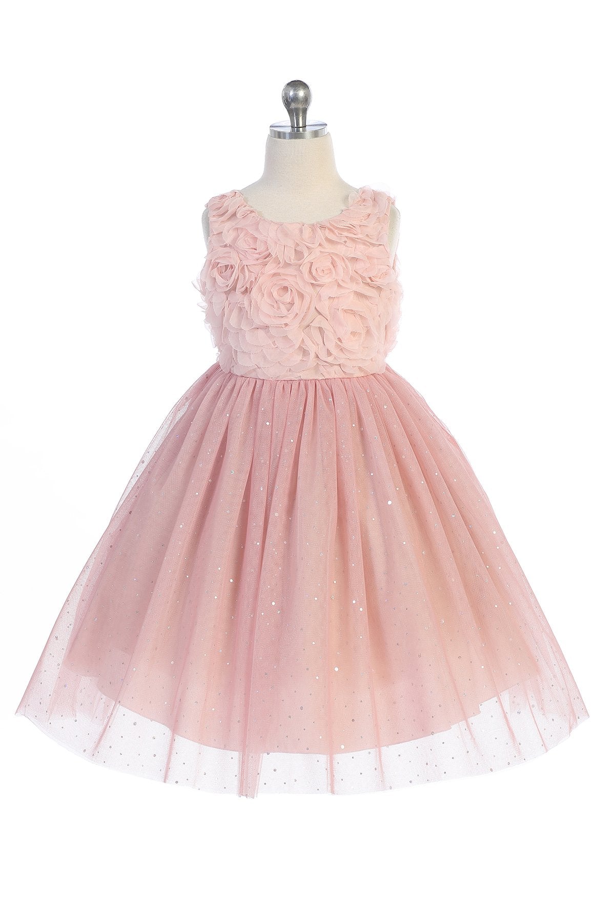 Dress - 3D Ruffle Glitter Skirt Dress