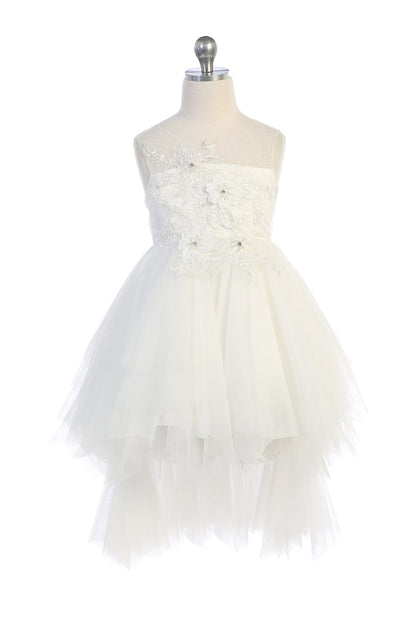 Dress - Embellished Applique Detachable Skirt Dress