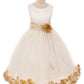 Dress - Flower Petal Dress W/ Sash (White Dress) 1of2