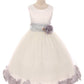 Dress - Flower Petal Dress W/ Sash (White Dress) 1of2