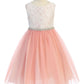 Dress - Lace Dress W/ Rhinestone Trim