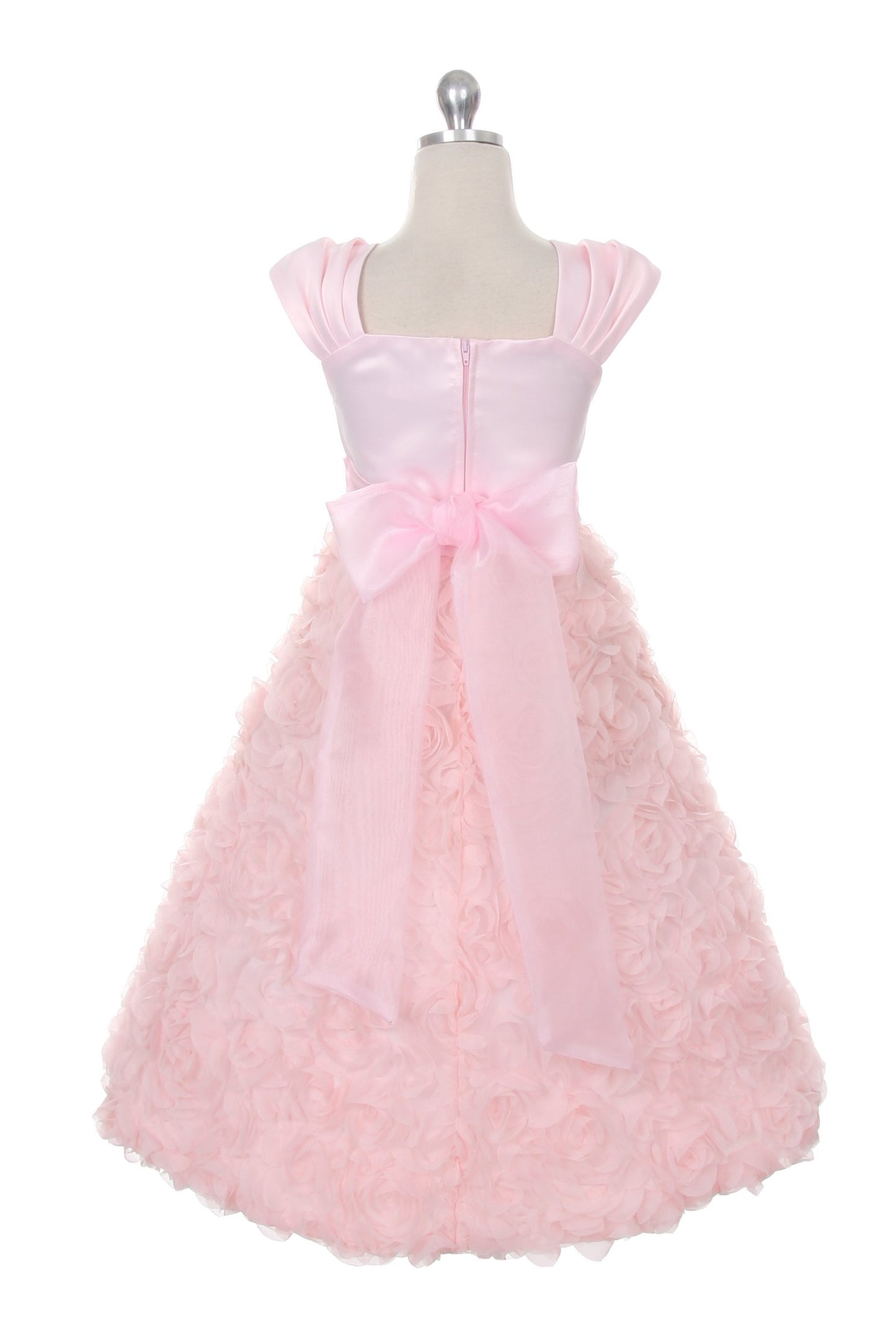 Dress - Rosette Skirt Sleeve Girl Dress