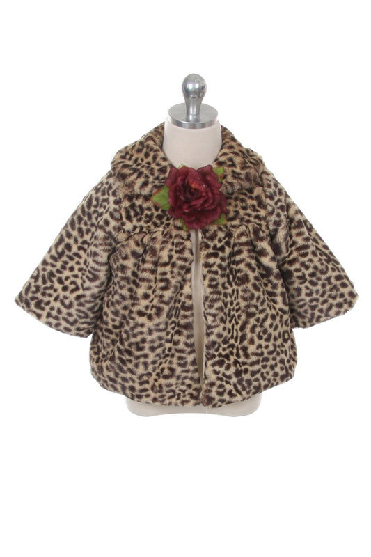 Jacket - Cheetah Print Fur Coat
